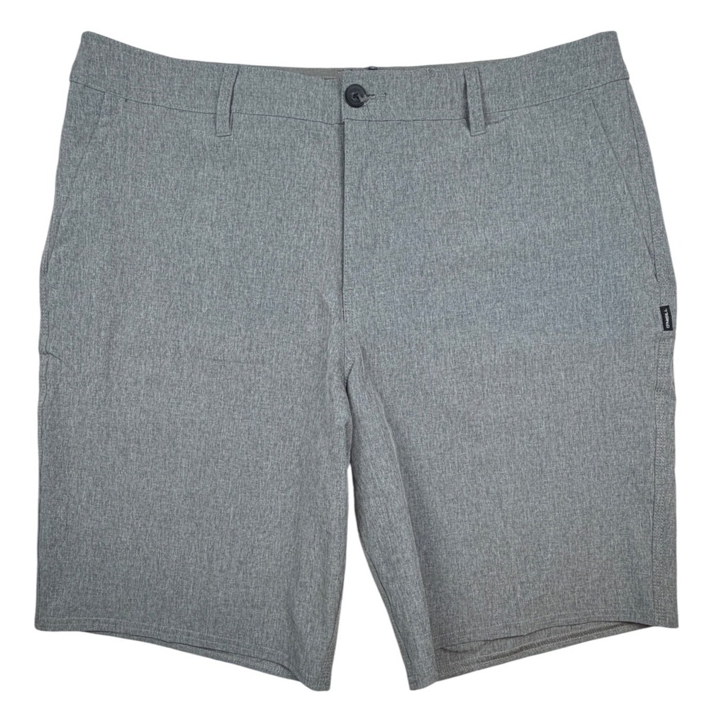 O'Neill Hybrid Shorts Mens 38 Grey Hyperfreak Hyperdry Relaxed Fit Stretch Water